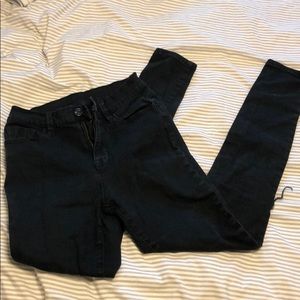 Black BDG jeans with ripped knees